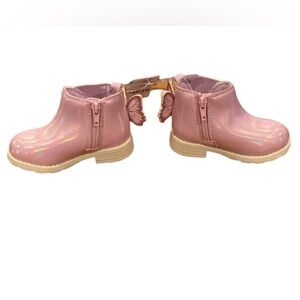 Carters Boots Toddler Size 5 Pink Booties Elia Toddler Kids NEW Irredescent